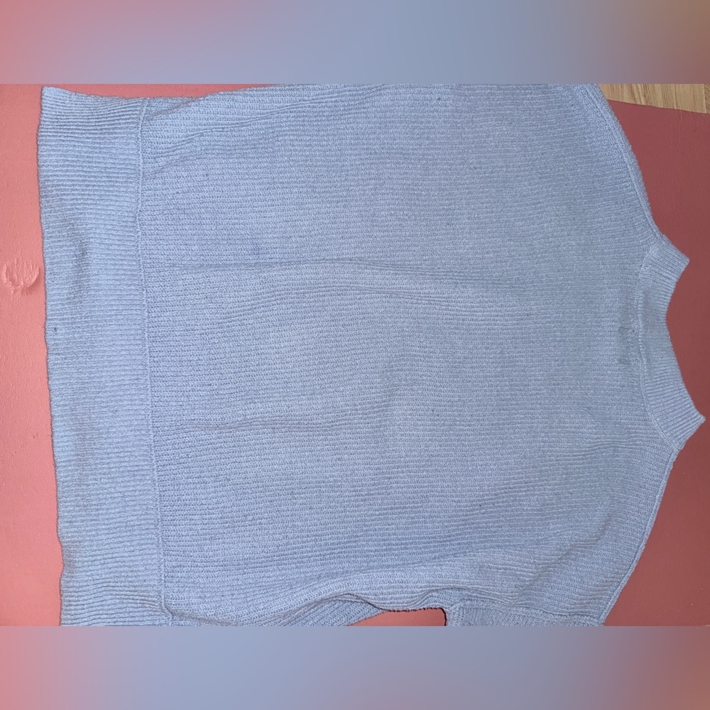 Aerie size small oversized Soft Blue Crew Neck Sweater - Picture 12 of 12